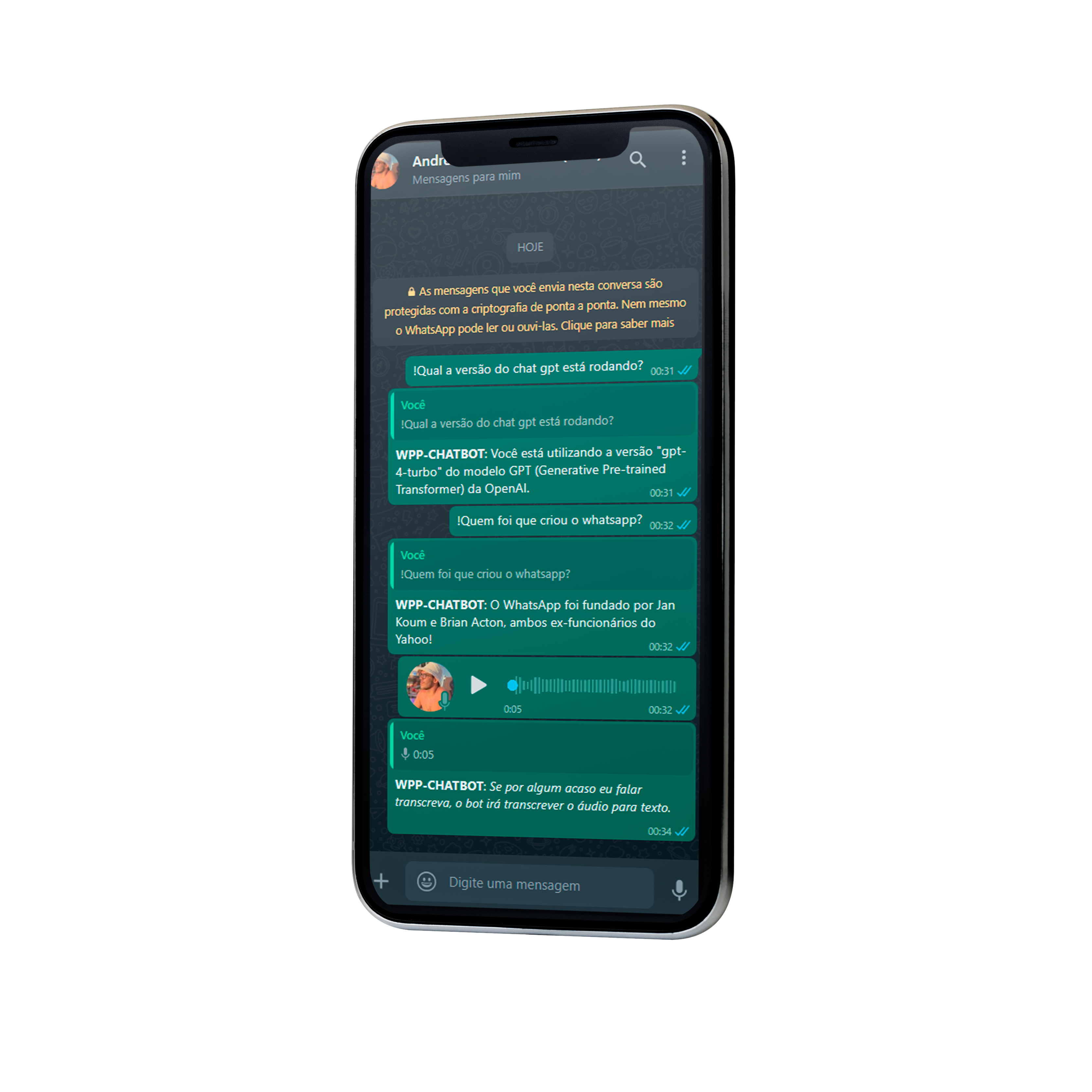 chatbot mockup